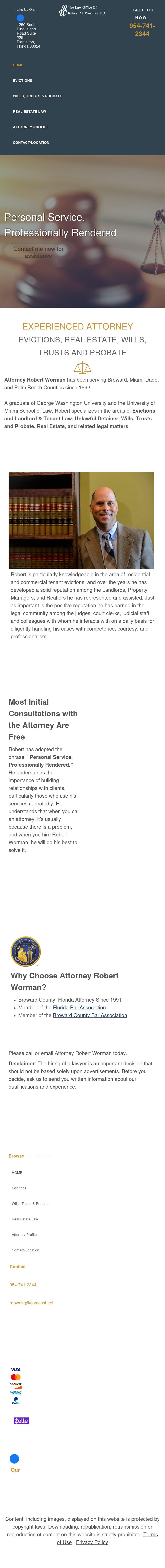 Worman, Robert M Atty - Fort Lauderdale FL Lawyers