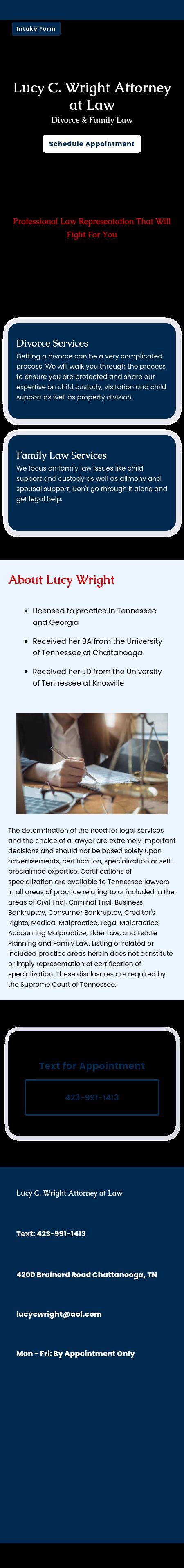 Wright Lucy C Attorney At Law - Chattanooga TN Lawyers
