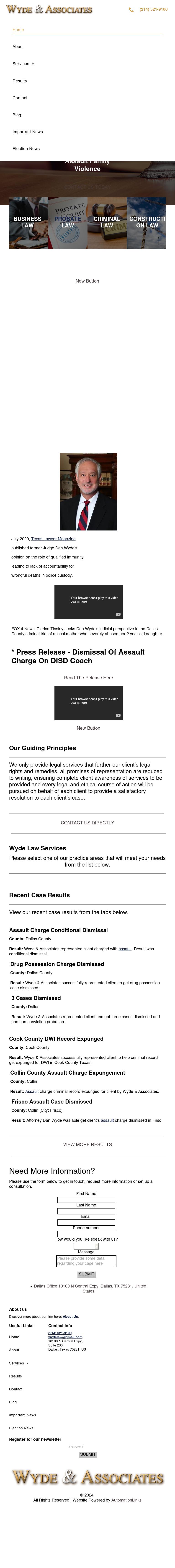 Wyde & Associates - Plano TX Lawyers