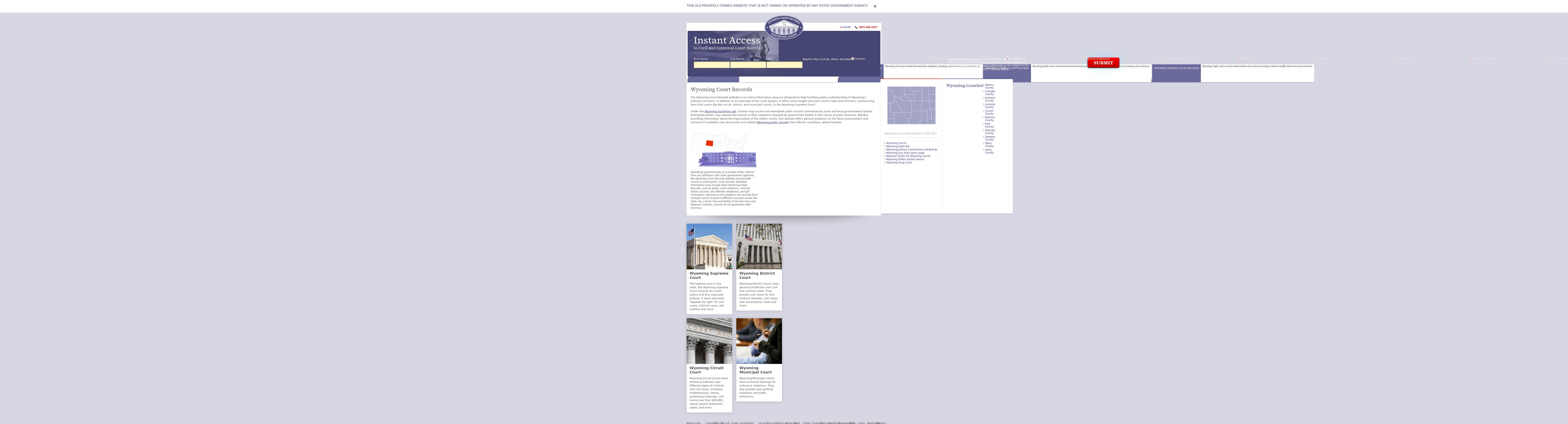 Wyoming Court Records - Cheyenne WY Lawyers