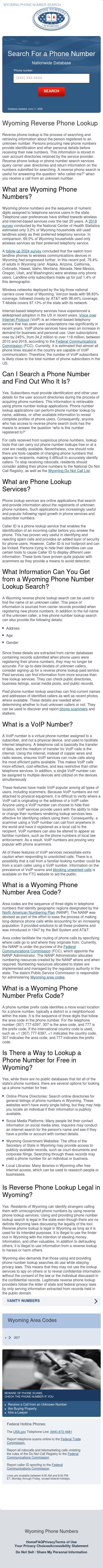 Wyoming Phone Search - Wilson WY Lawyers
