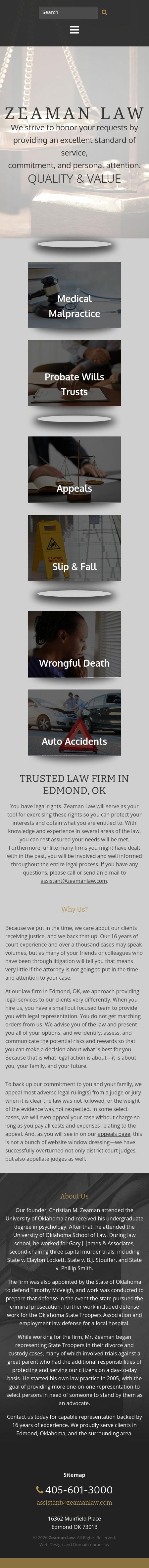 Zeaman Christian Atty - Edmond OK Lawyers