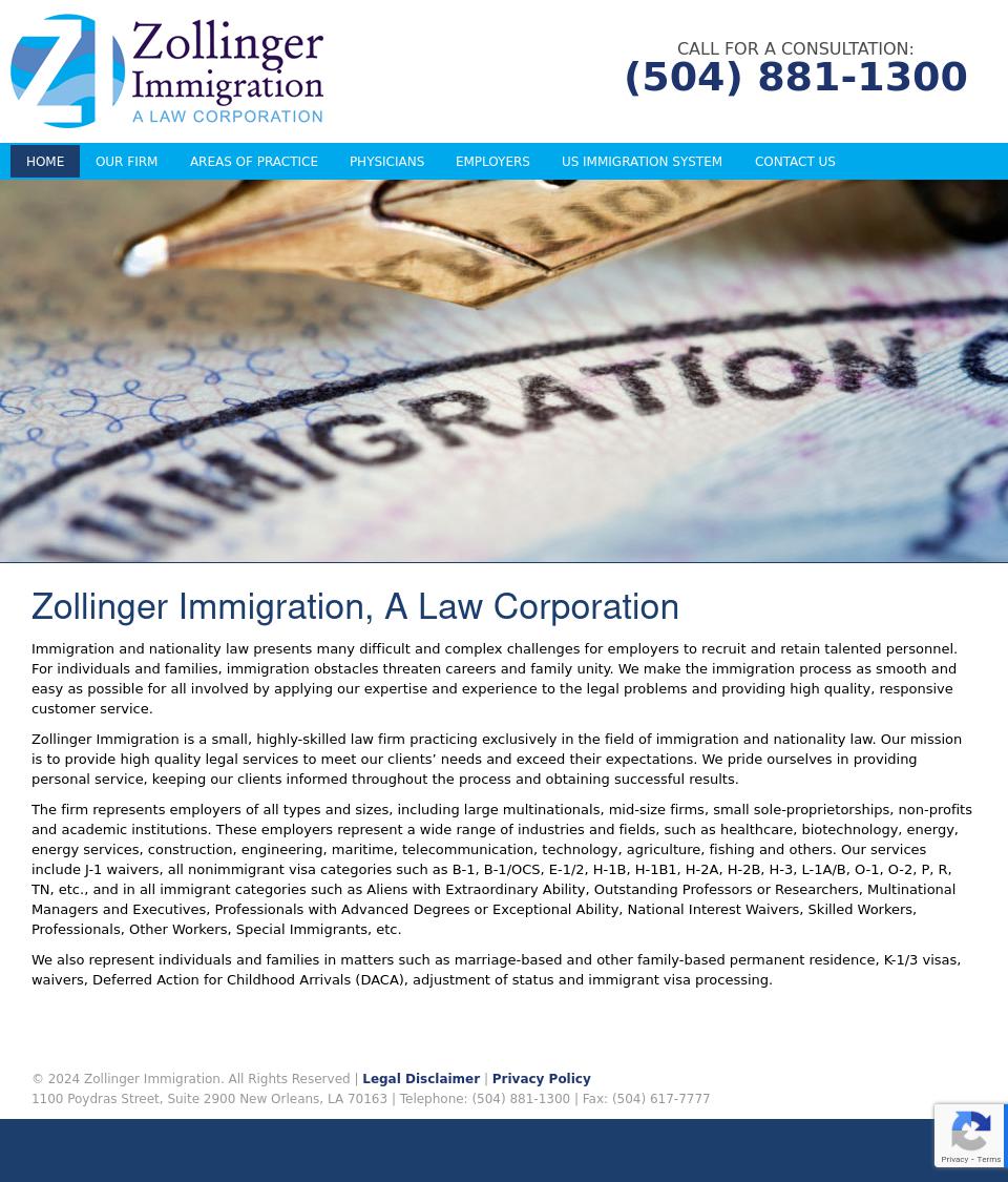 Zollinger Immigration A Law Corp - New Orleans LA Lawyers