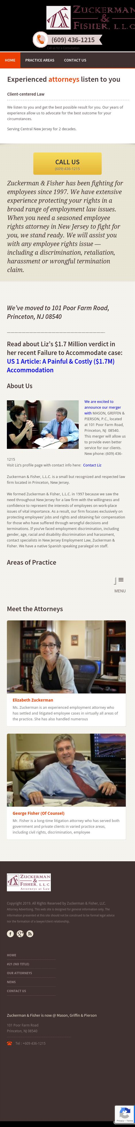 Zuckerman & Fisher, L.L.C. - Princeton NJ Lawyers