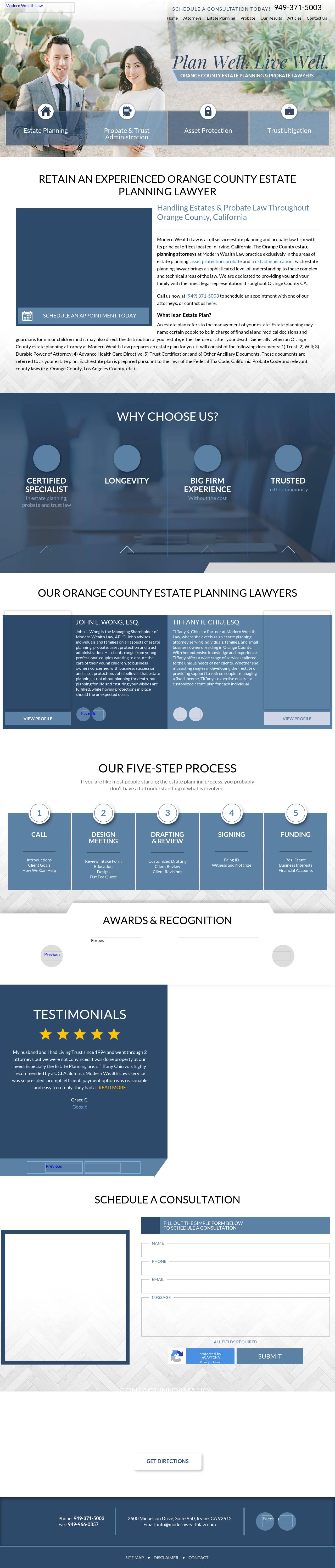 Modern Wealth Law - Costa Mesa CA Lawyers