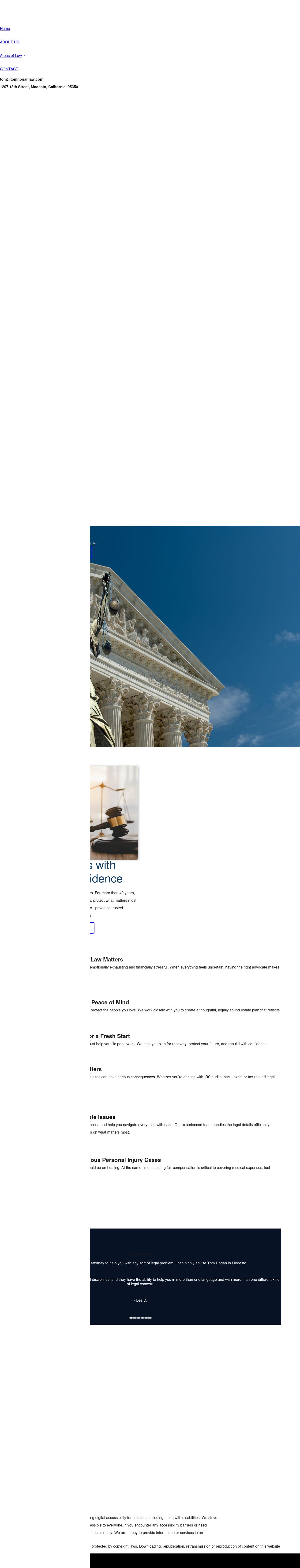Thomas Hogan Law Office - Modesto CA Lawyers