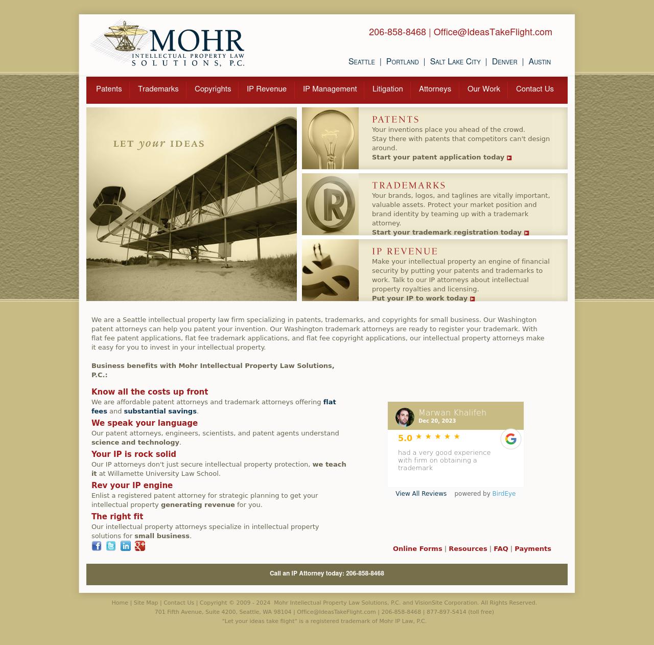 Mohr Intellectual Property Law Solutions, P.C. - Seattle WA Lawyers