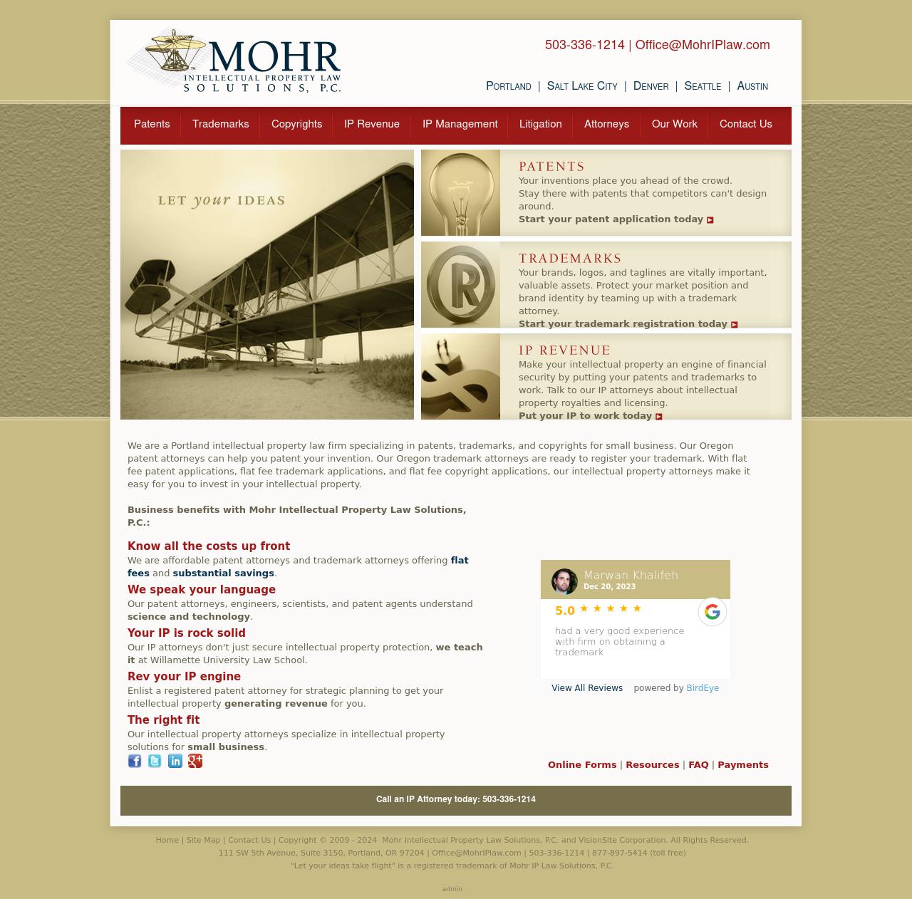 Mohr IP Law Solutions, P.C. - Portland OR Lawyers