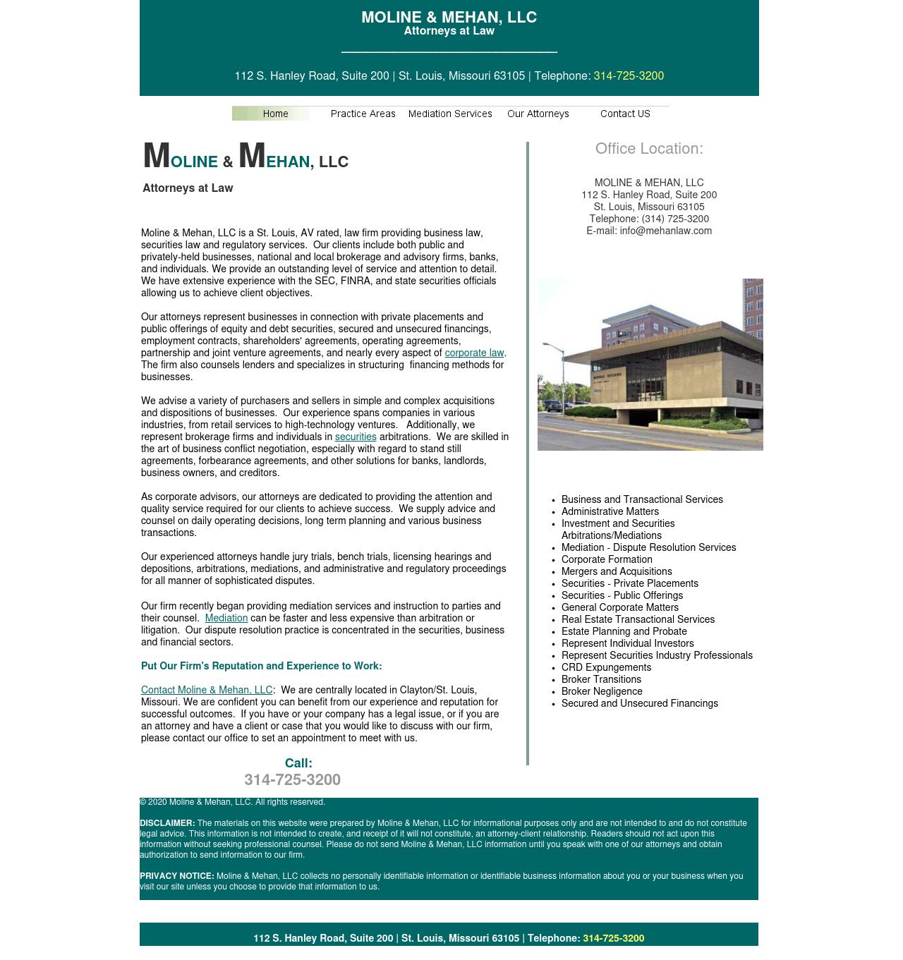 Moline & Mehan LLC - Saint Louis MO Lawyers