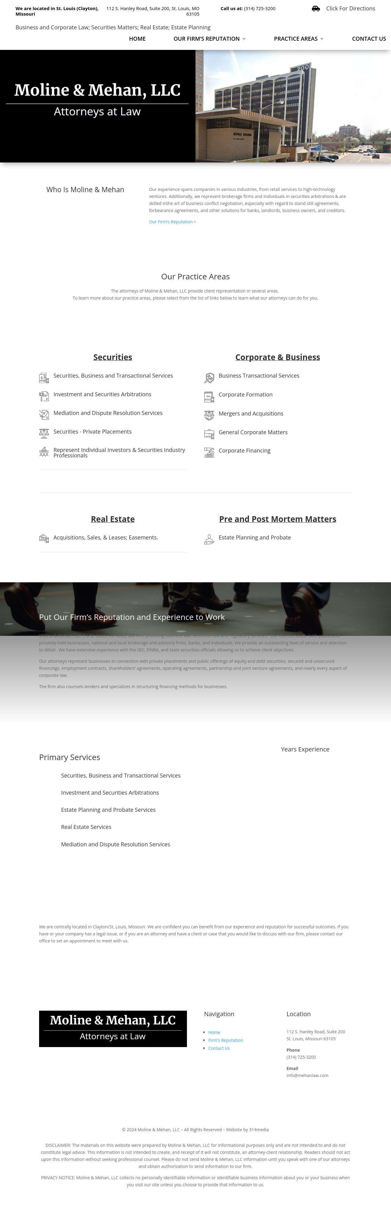 Moline & Mehan LLC - Saint Louis MO Lawyers