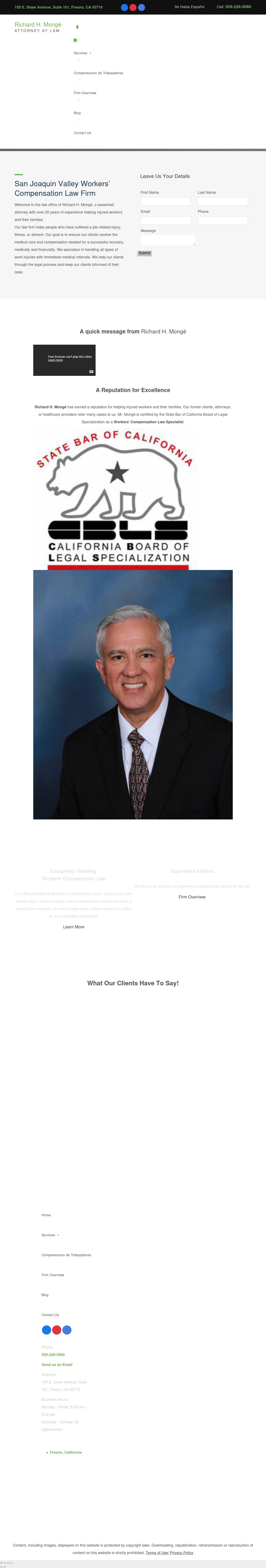 Monge Richard H Attorney At Law - Fresno CA Lawyers