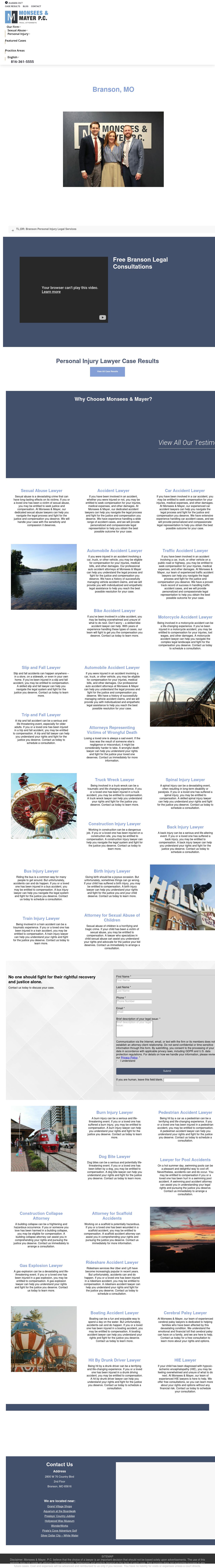 Monsees & Mayer, Personal Injury Law Firm - Branson MO Lawyers
