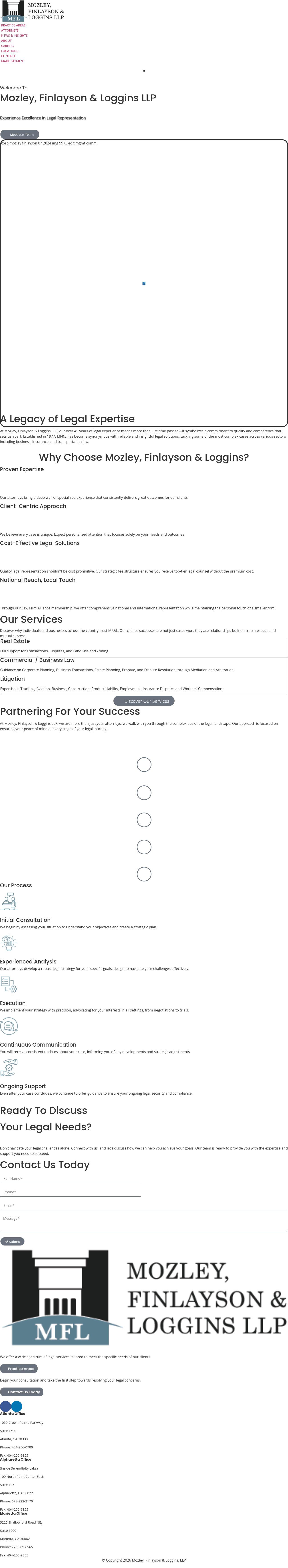 Mozley, Finlayson & Loggins LLP - Atlanta GA Lawyers