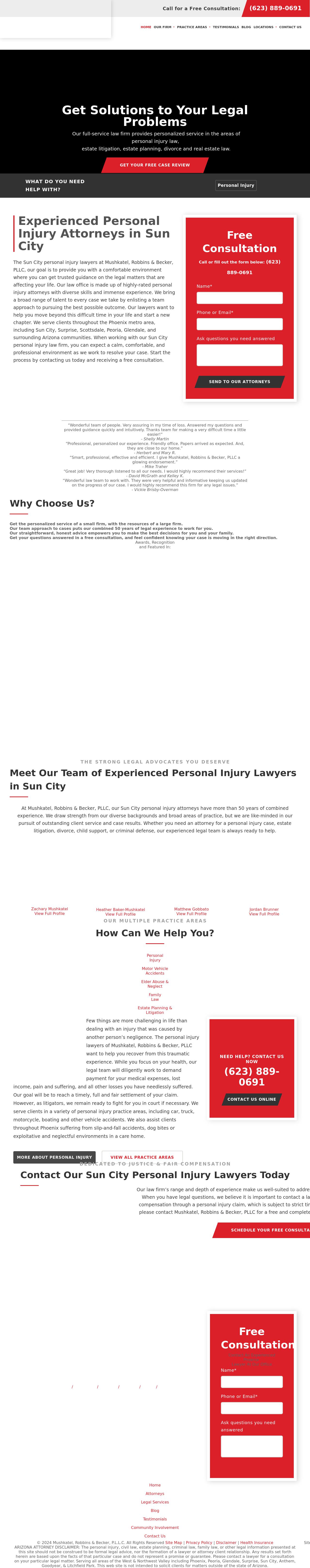 Mushkatel, Robbins & Becker PLLC - Scottsdale AZ Lawyers