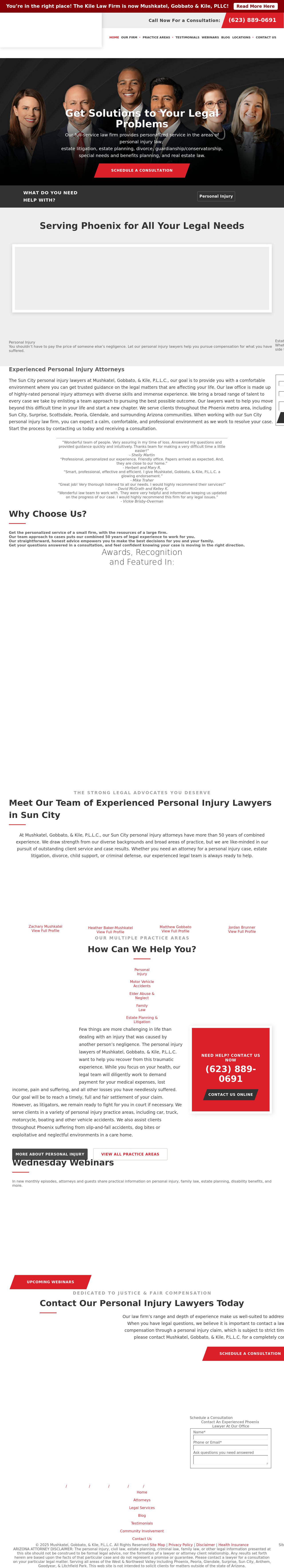 Mushkatel, Robbins & Becker, PLLC - Sun City AZ Lawyers