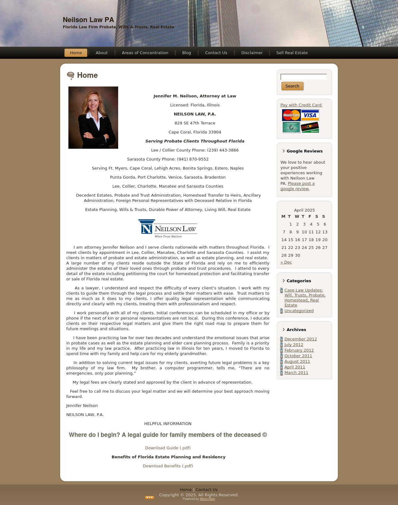 Neilson Law, P.A. - Probate, Trusts and Estates Law Firm - Cape Coral FL Lawyers