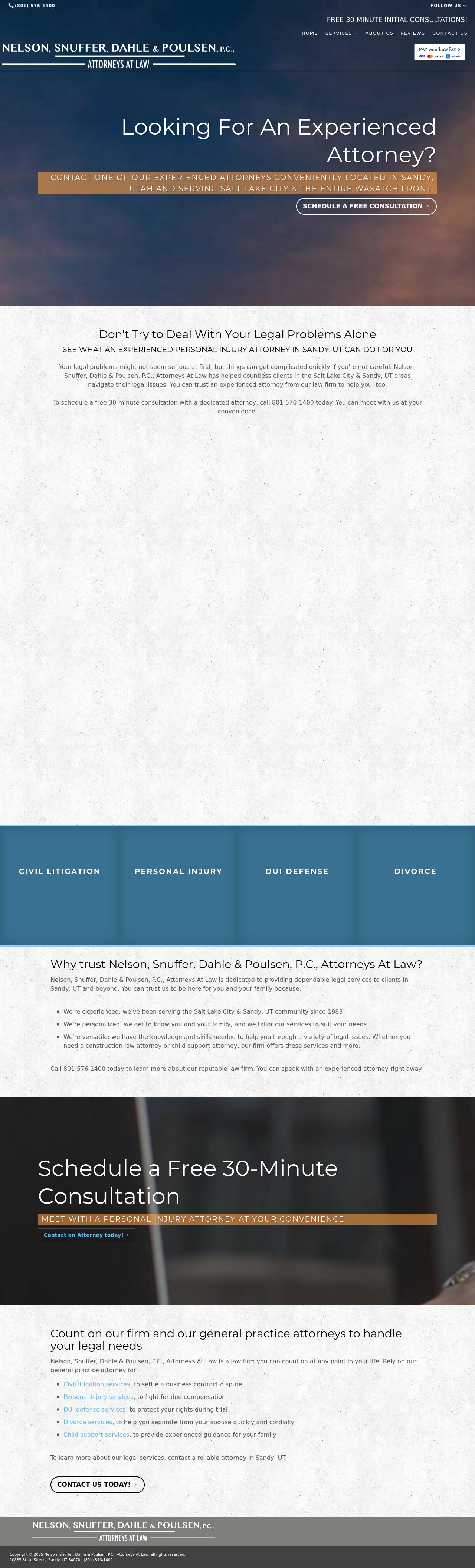 Nelson Snuffer Dahle & Poulsen P C - Sandy UT Lawyers