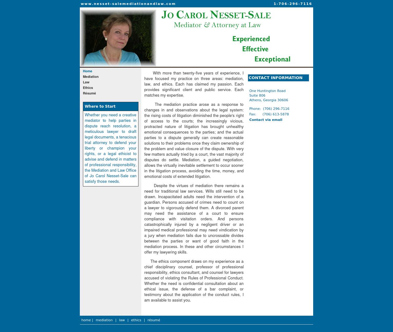 Nesset-Sale Jo Carol Law & Mediation - Athens GA Lawyers