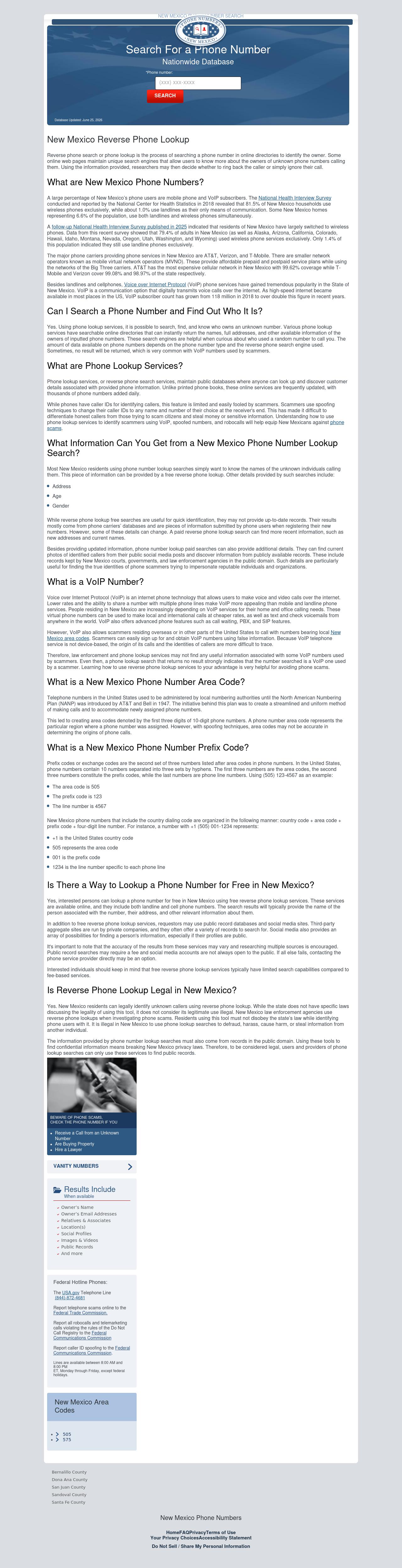 New Mexico Reverse Phone Lookup - Tijeras NM Lawyers