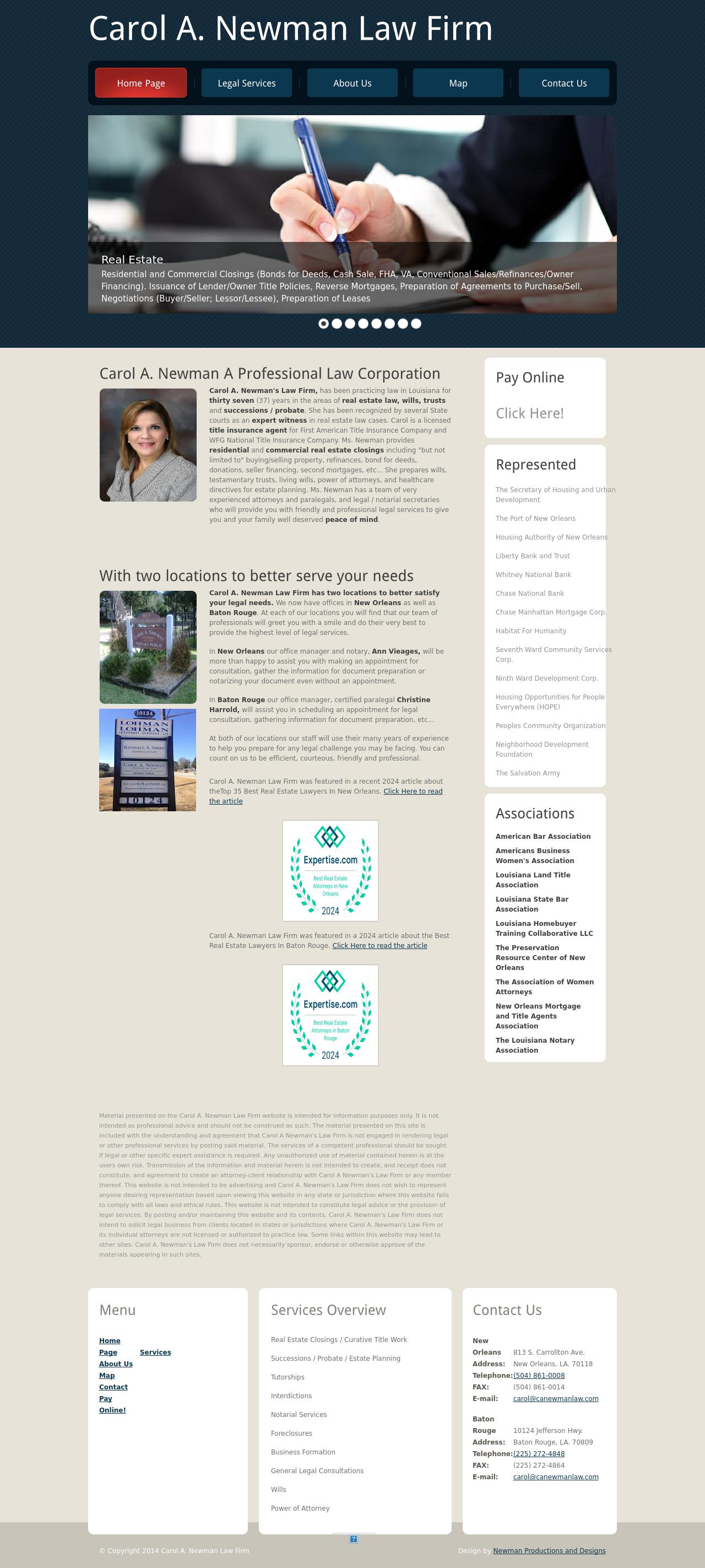 Newman Carol A Law Firm - New Orleans LA Lawyers