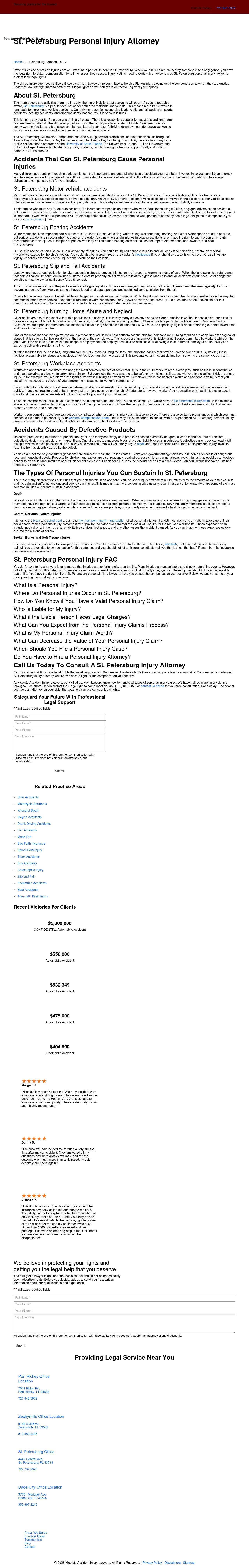 Nicoletti Walker Accident Injury Lawyers - St. Petersburg FL Lawyers