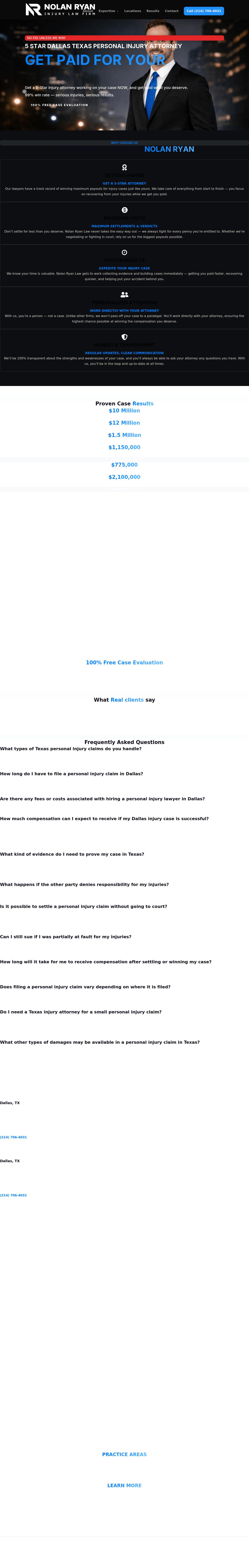 Nolan Ryan law - Dallas TX Lawyers