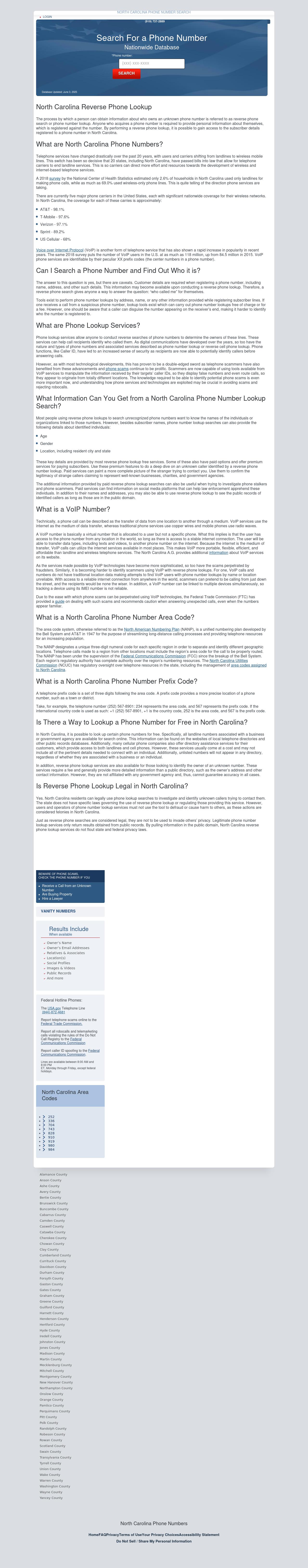 North Carolina Phone Number Lookup - Battleboro NC Lawyers