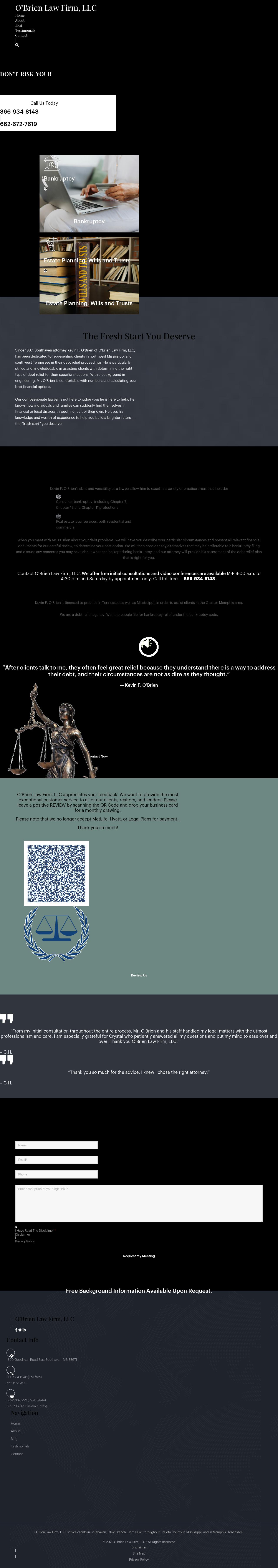 O'Brien Law Firm, LLC - Batesville MS Lawyers