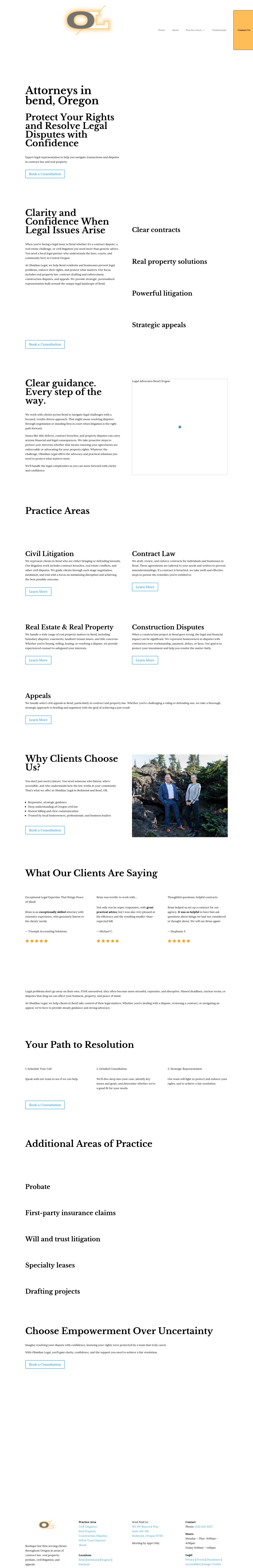 Obsidian Legal - Redmond OR Lawyers