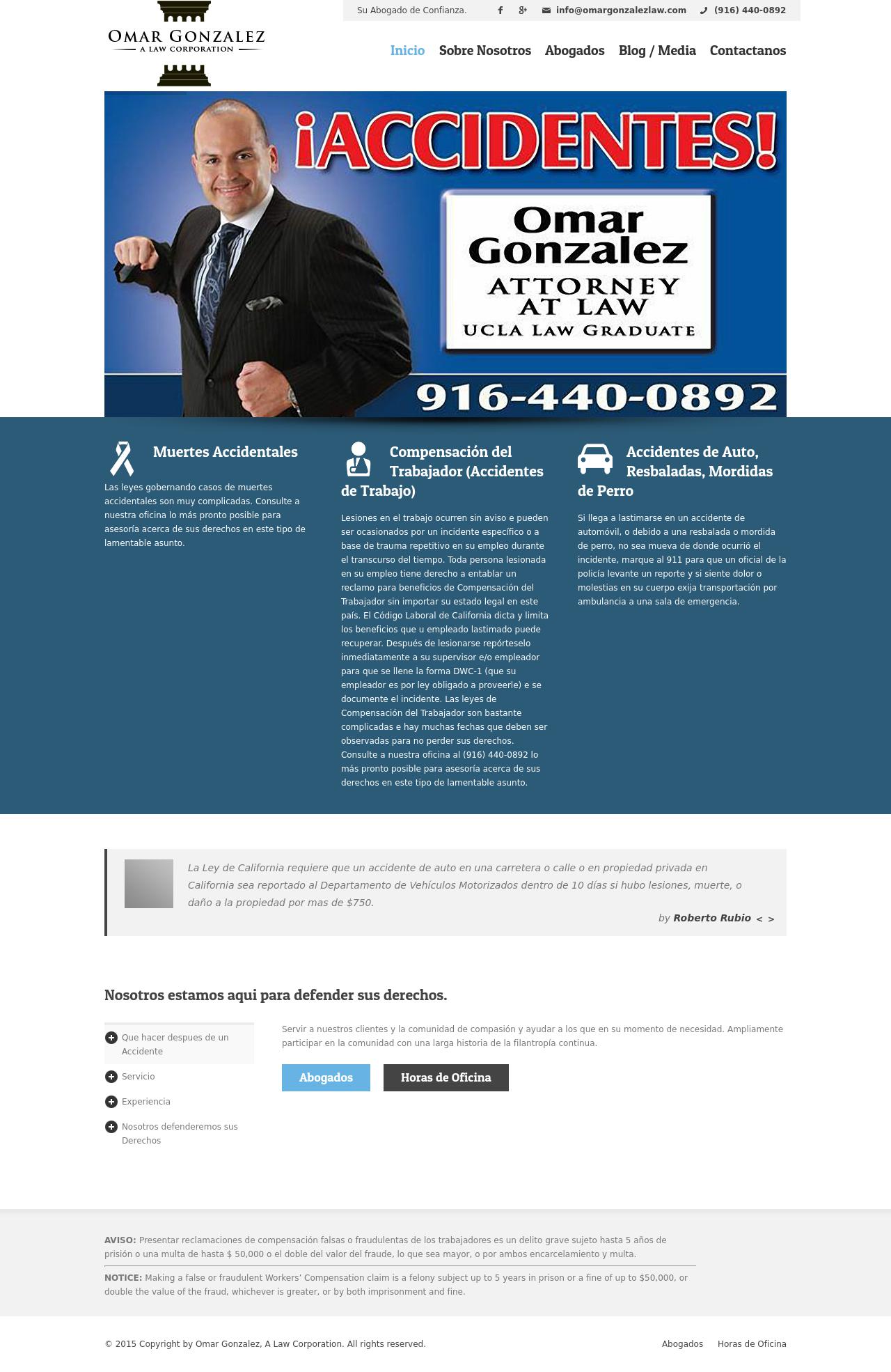 Omar Gonzalez A Law Corporation - Sacramento CA Lawyers