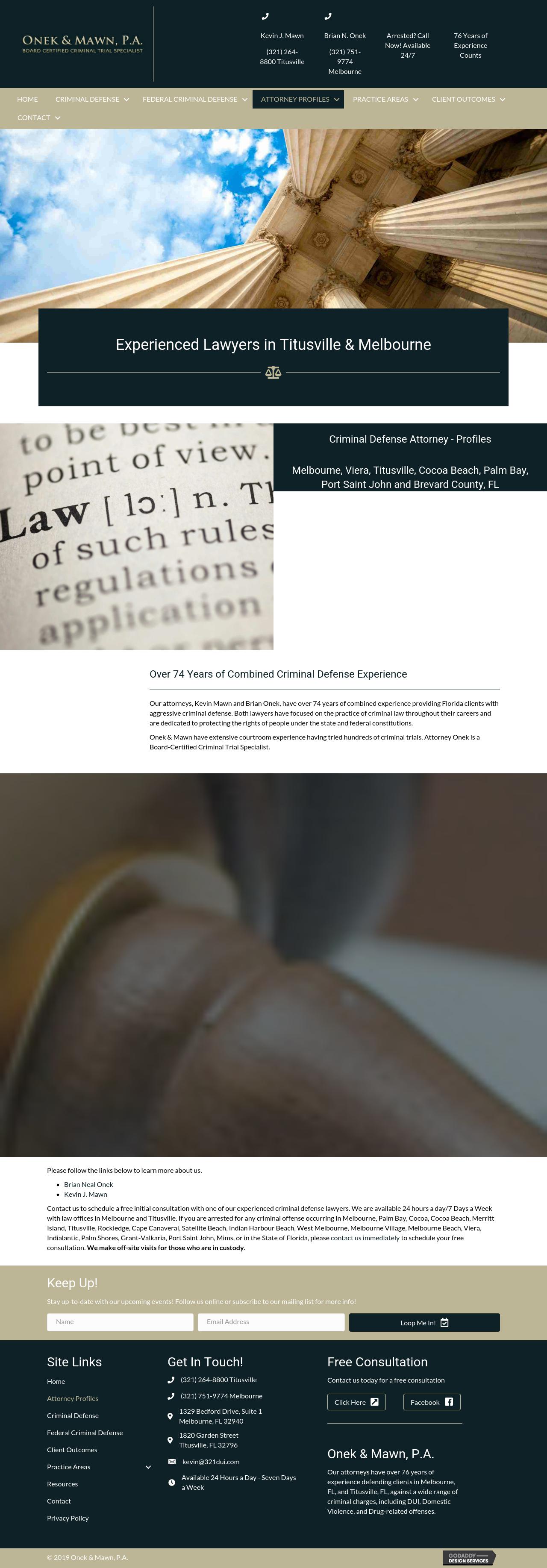 Onek & Mawn PA - Melbourne FL Lawyers