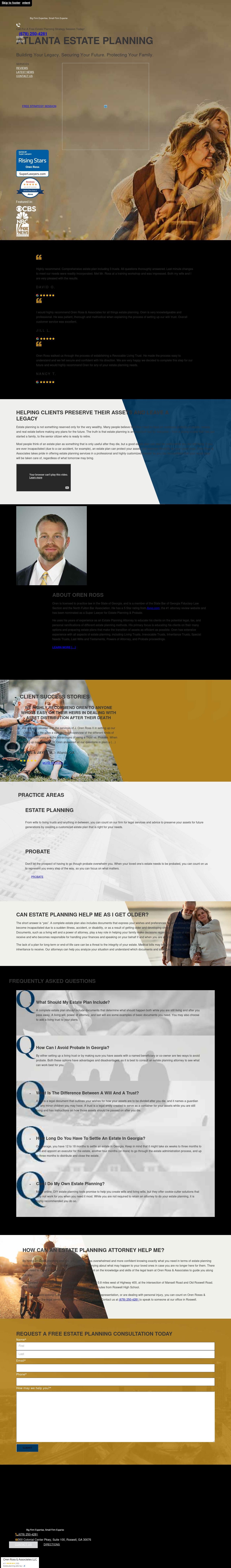 Oren Ross & Associates - Atlanta GA Lawyers