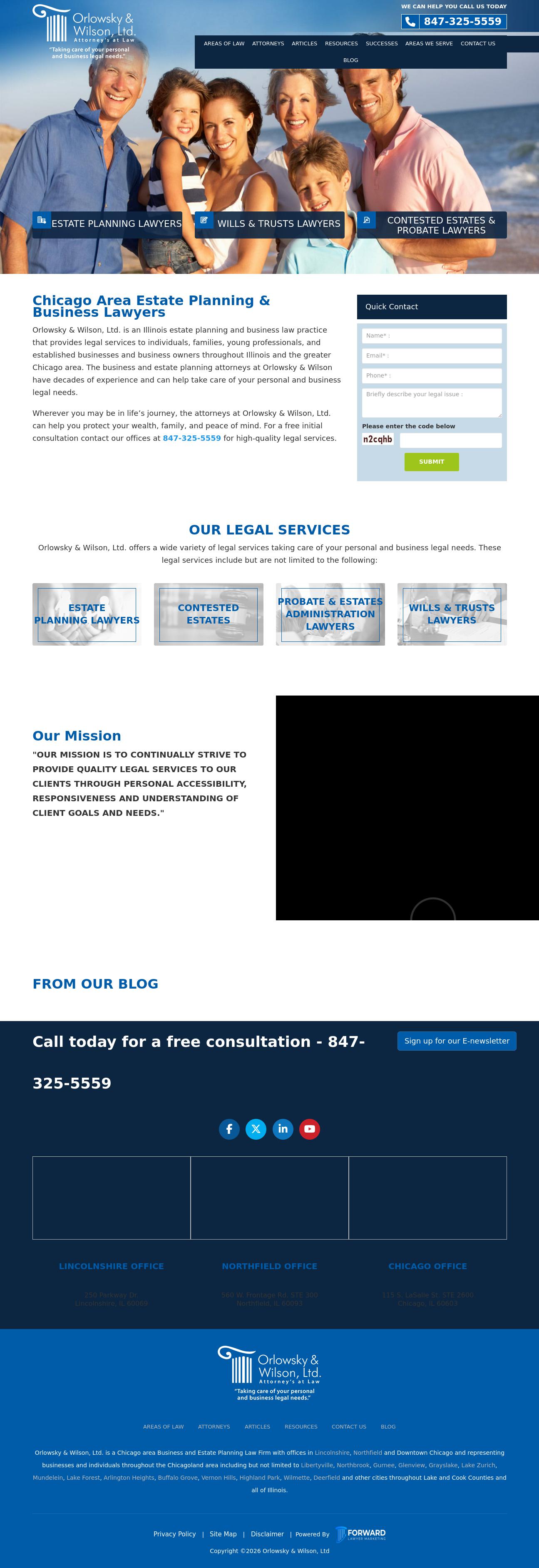 Orlowsky & Wilson, Ltd Attorneys at Law - Chicago IL Lawyers