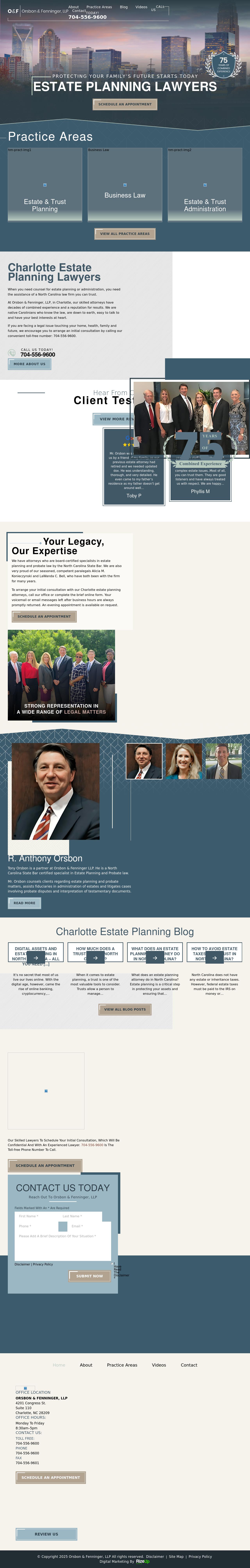 Orsbon & Fenninger, LLP - Charlotte NC Lawyers