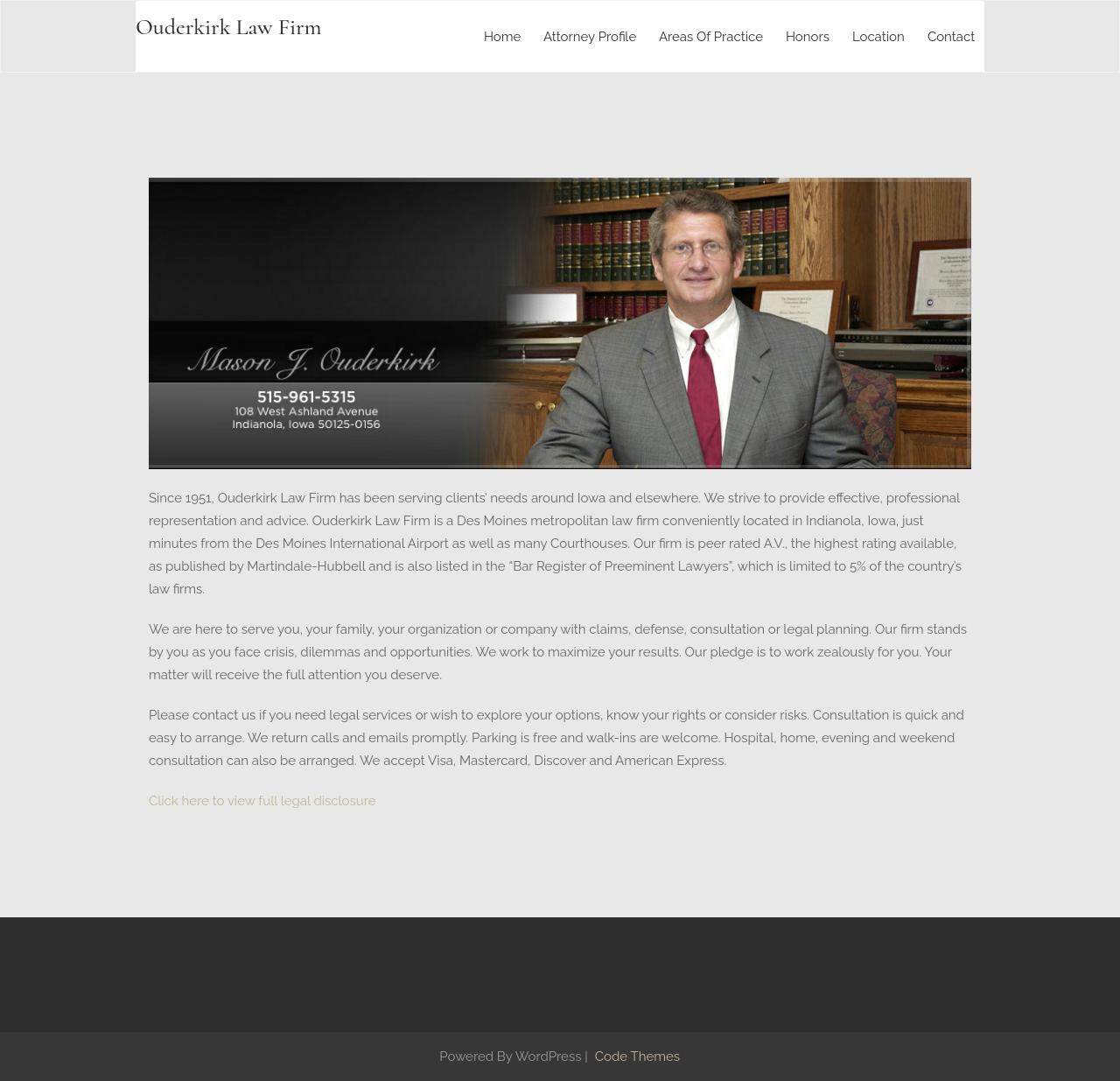 Ouderkirk Law Firm - Indianola IA Lawyers
