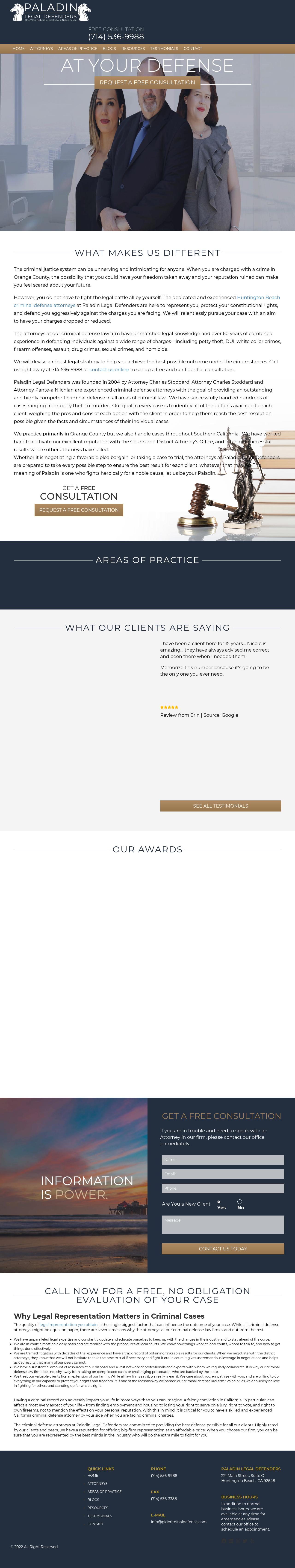 Paladin Legal Defenders - Huntington Beach CA Lawyers