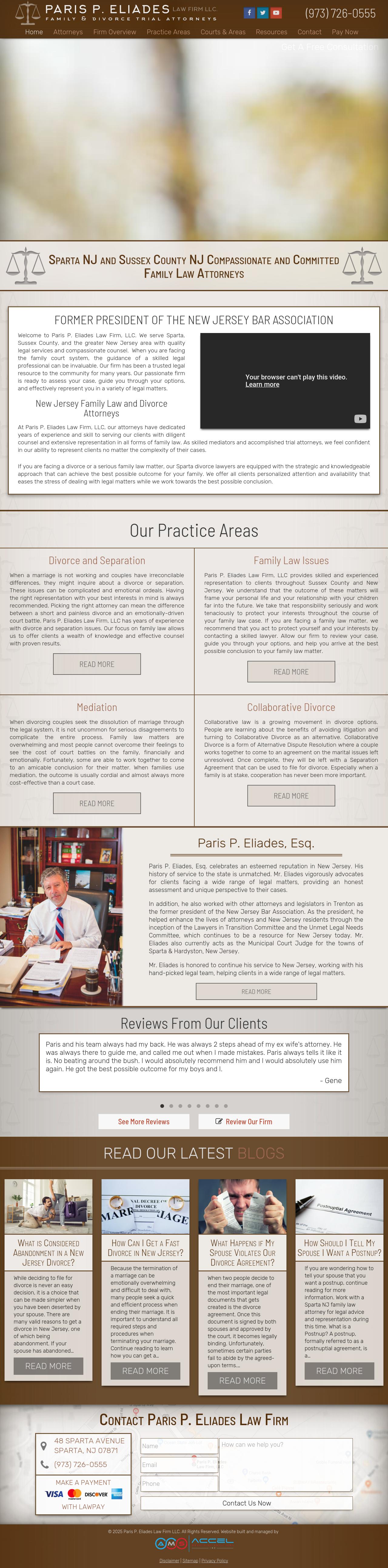 Paris P. Eliades Law Firm LLC - Sparta NJ Lawyers