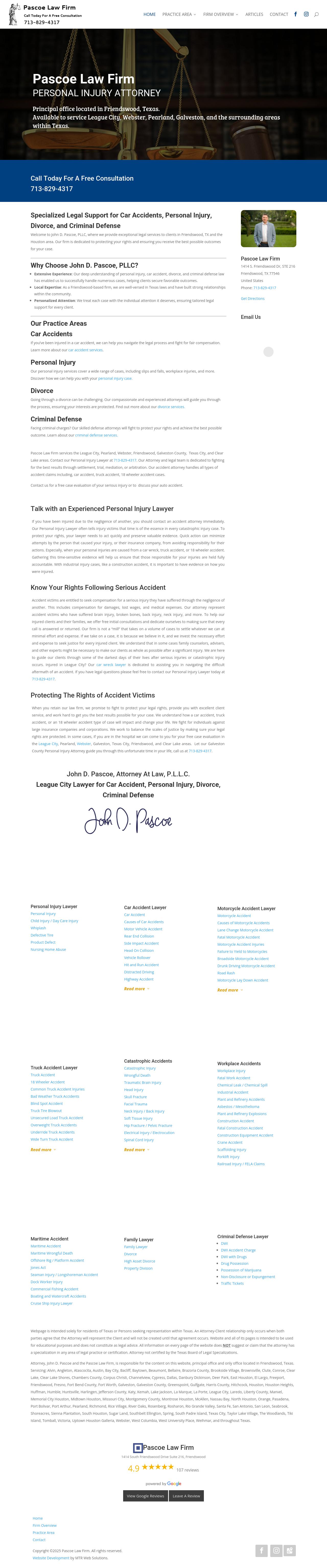 Pascoe Law Firm - Friendswood TX Lawyers