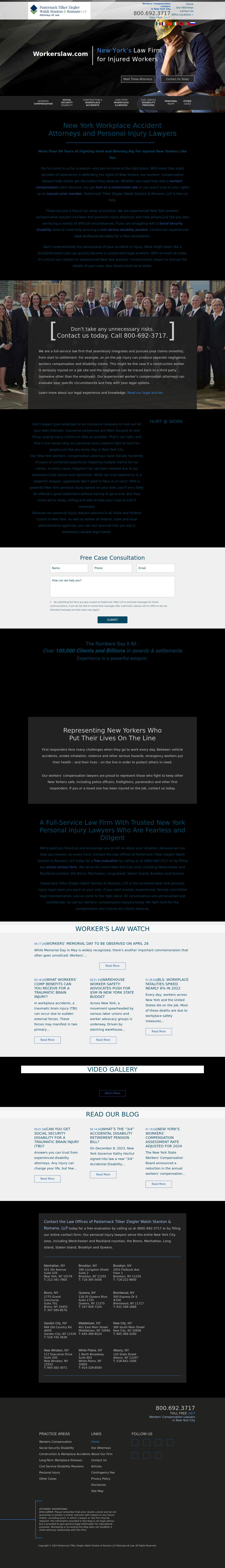 Pasternack Tilker Ziegler Walsh Stanton & Romano, LLP - New York NY Lawyers