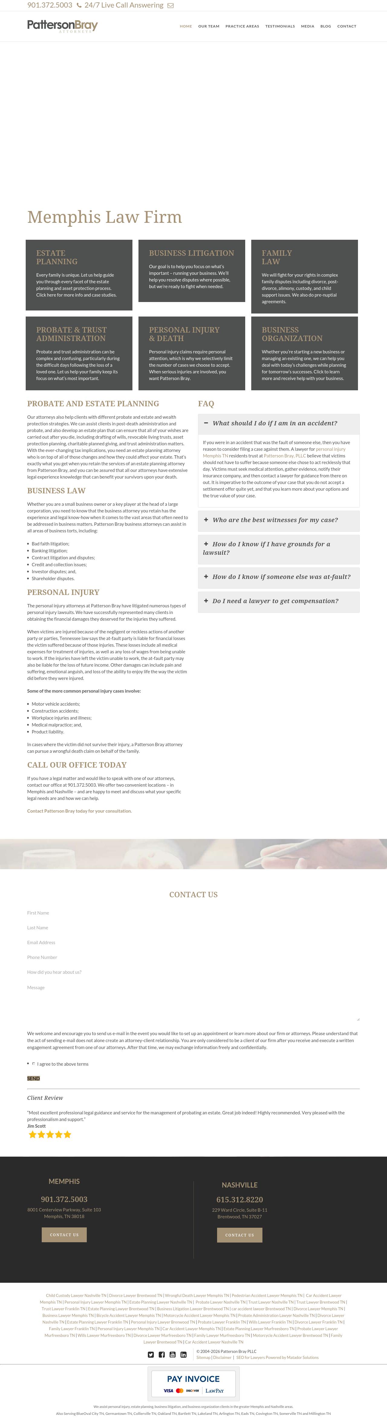 Patterson Bray PLLC - Brentwood TN Lawyers
