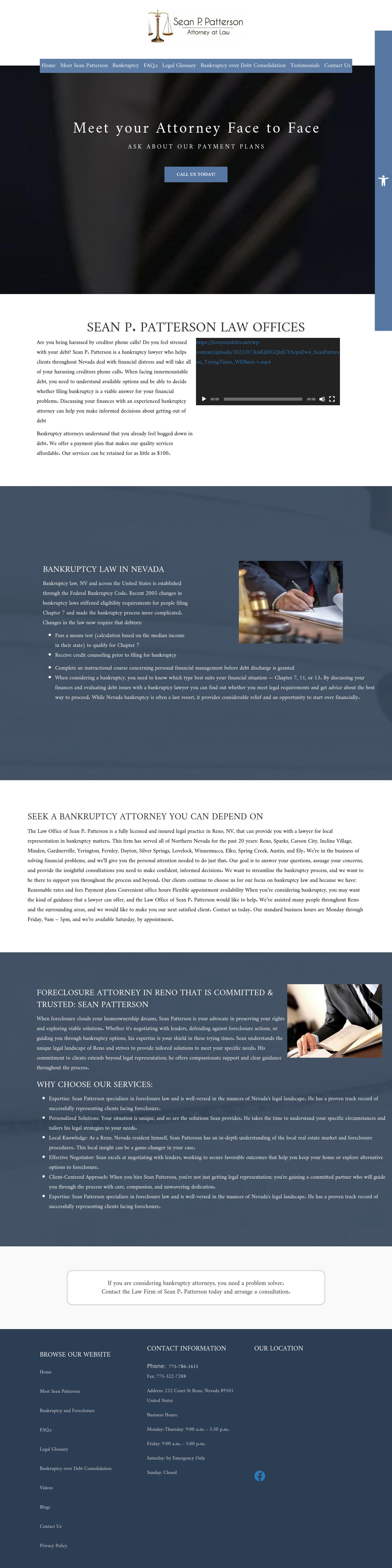 Patterson Sean P. Law Offices - Reno NV Lawyers