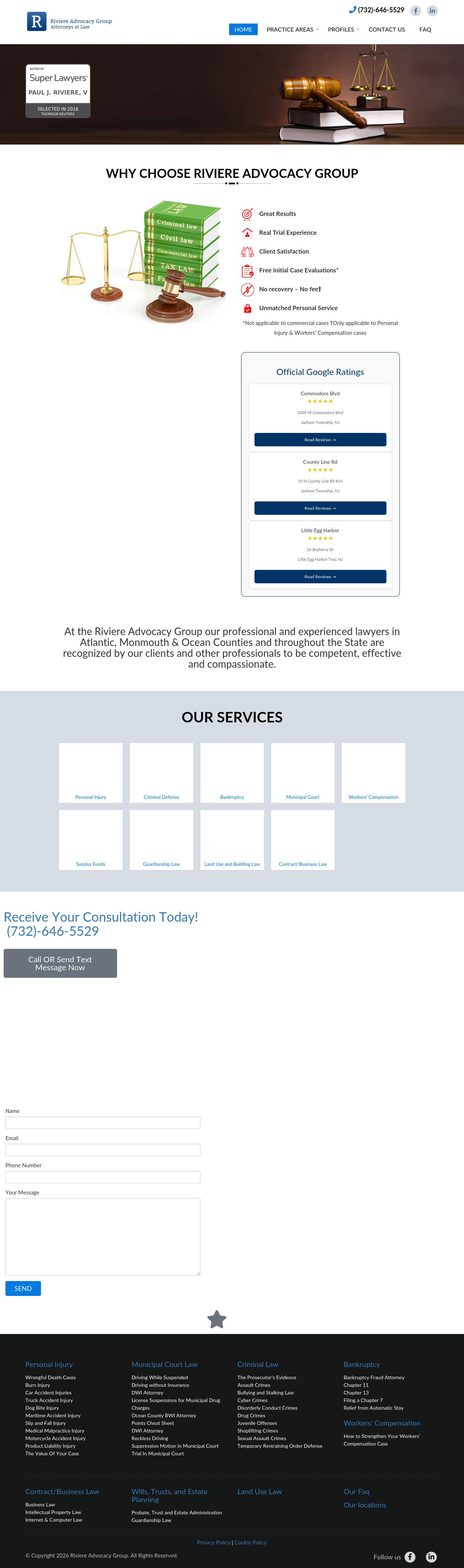 Riviere Advocacy Group - Jackson NJ Lawyers