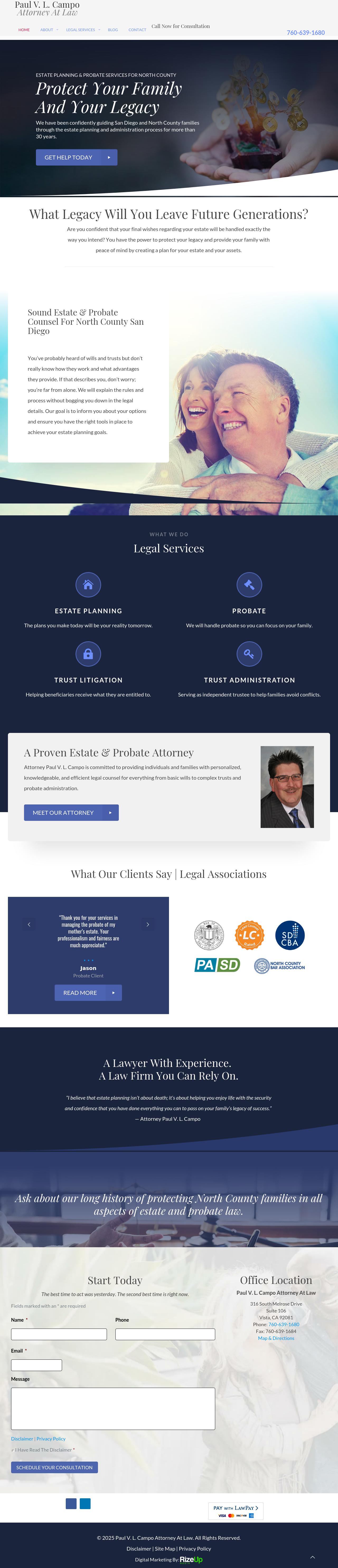 Paul V. L. Campo Attorney At Law - Vista CA Lawyers