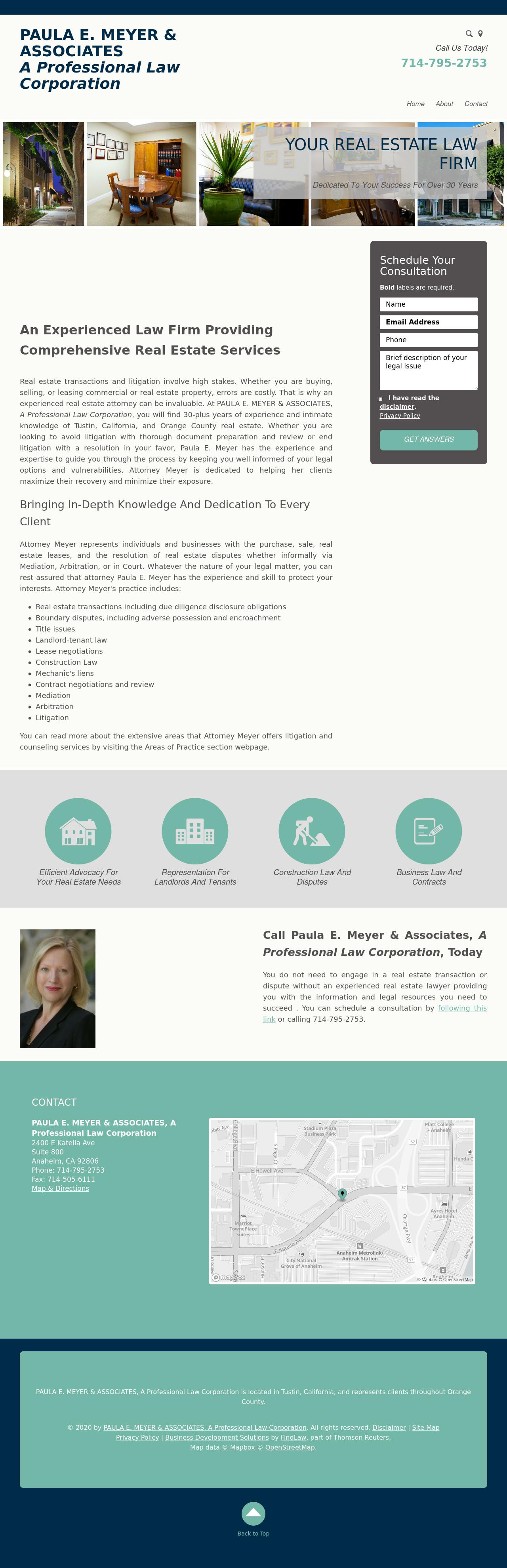 PAULA E. MEYER & ASSOCIATES, A Professional Law Corporation - Tustin CA Lawyers