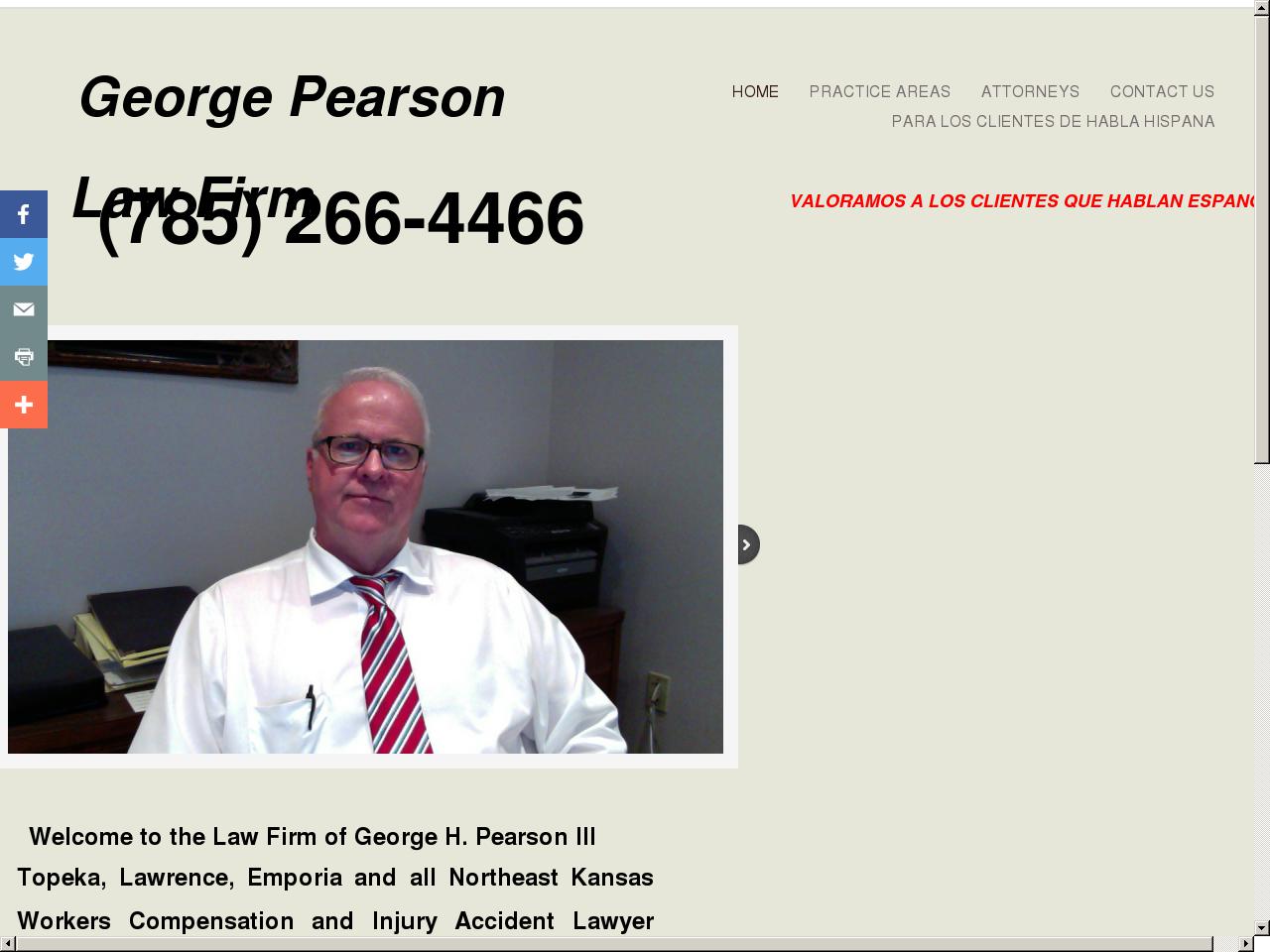 Pearson, George H III - Topeka KS Lawyers