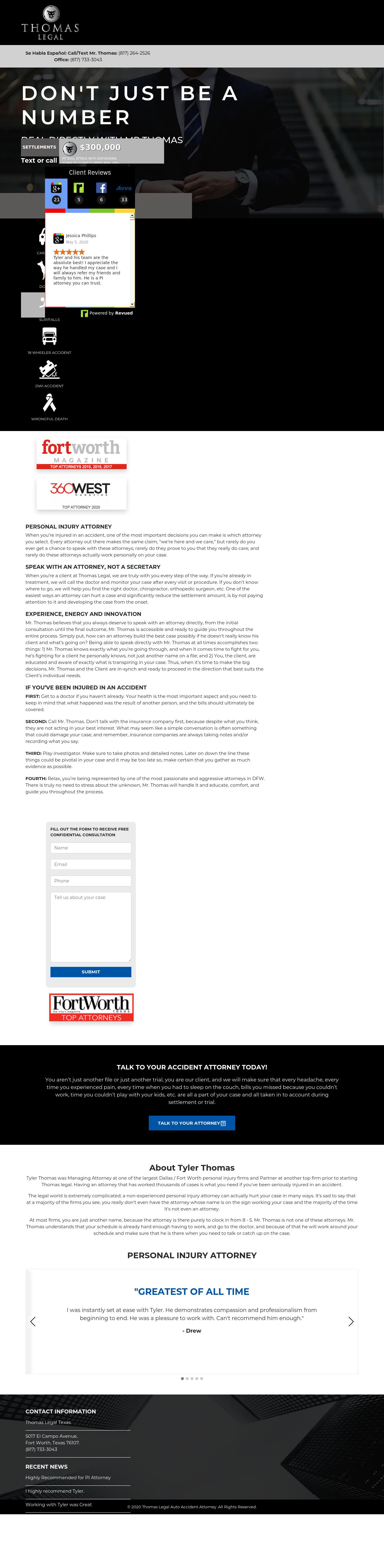 Thomas Legal - Fort Worth TX Lawyers