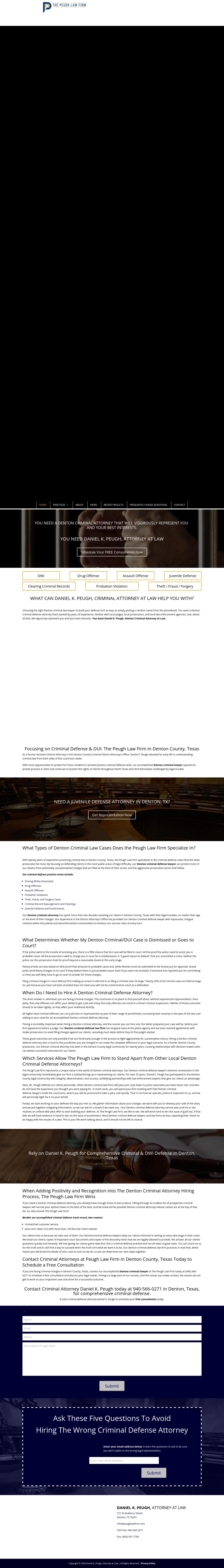 Peugh Law Firm - Denton TX Lawyers