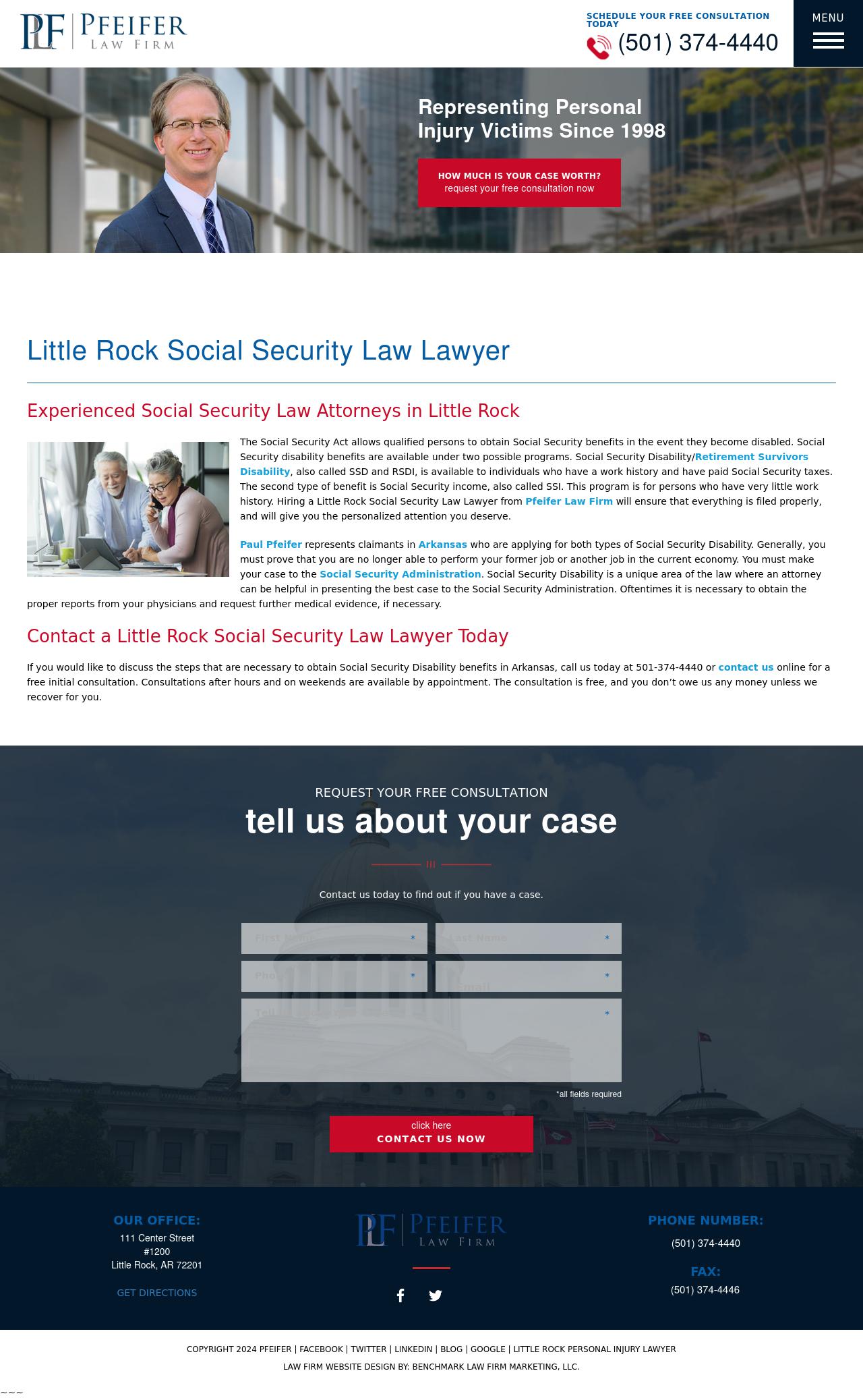 Pfeifer Law Firm - Little Rock AR Lawyers
