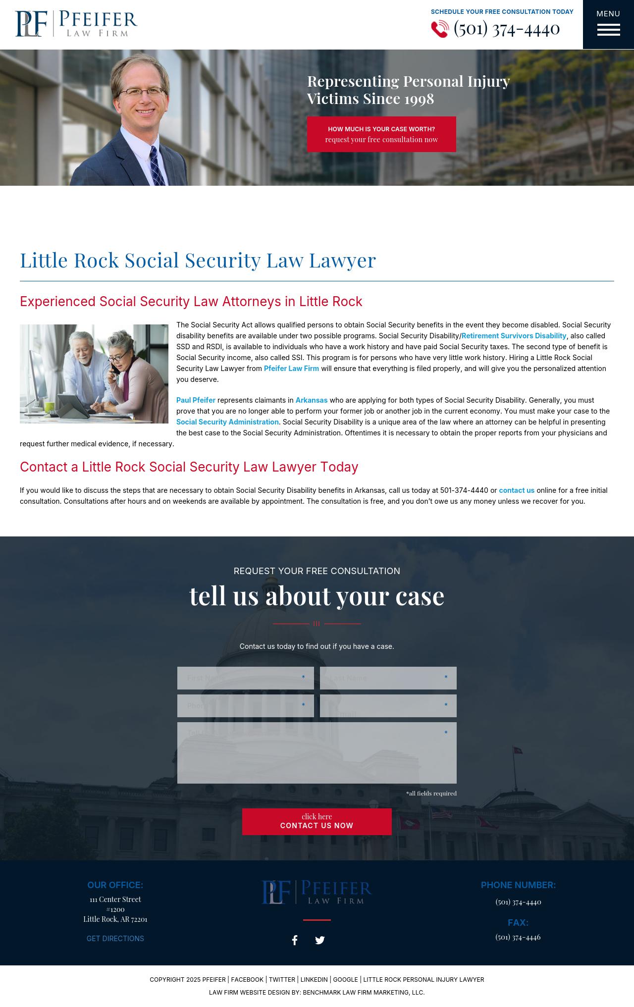 Pfeifer Law Firm - Little Rock AR Lawyers