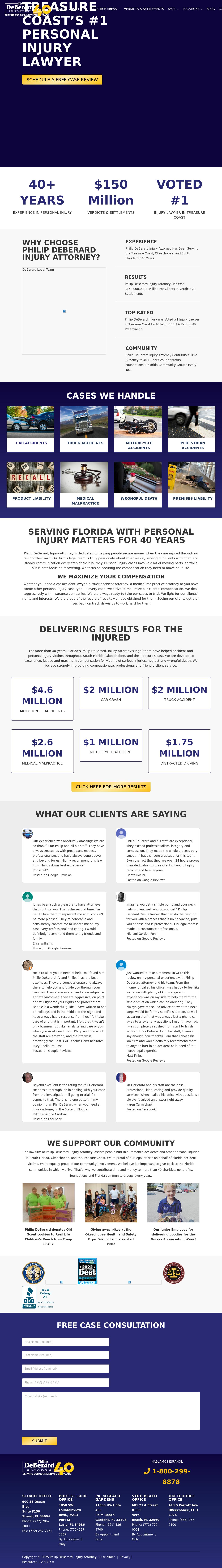 Philip Deberard Personal Injury Lawyer - Port St. Lucie FL Lawyers